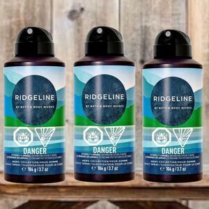 NWT Bath & Body Works Lot of 3 RIDGELINE Men Collection Body Spray Mist Cologne